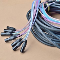 4 6 8 12 16 Channel 3 Pin XLR M To F Balanced Snake Cable Audio Extension Cord