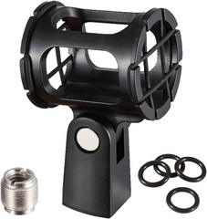 Microphone Shock Mount Holder Clip Mic Anti-Vibration for Condenser Shotgun Mic