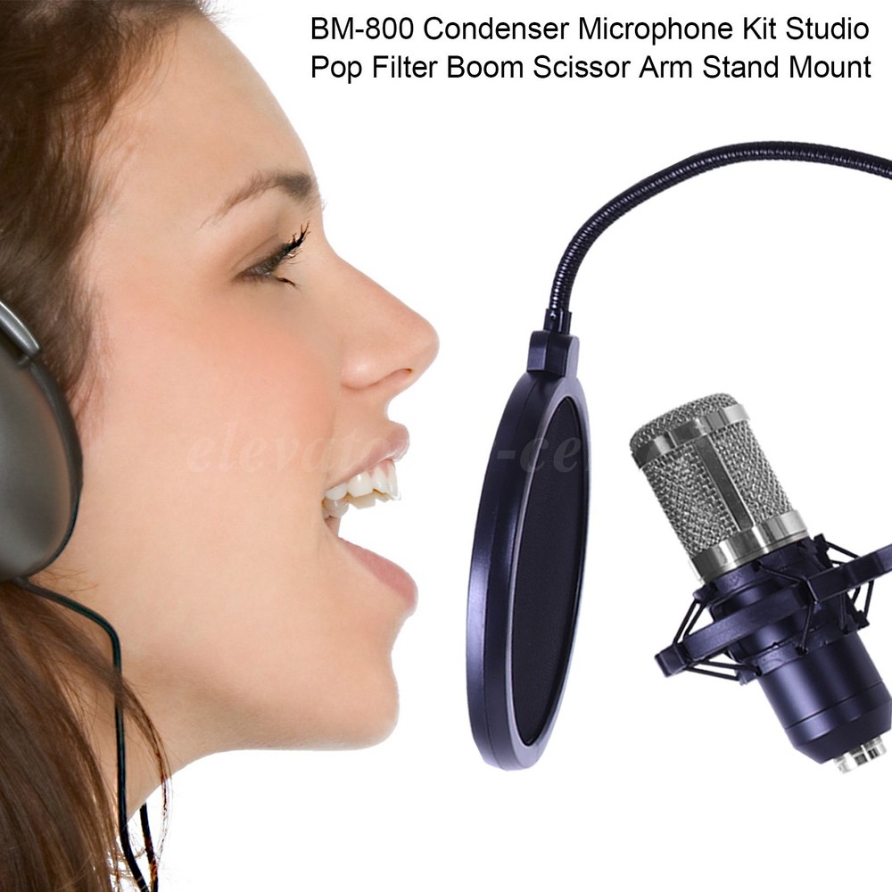 Home Studio Recording Kit Podcast Music Mixer Condenser Microphone Set Equipment