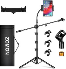 Mic Stand,6 in 1 Microphone Stand Floor Boom Mic Stand, Support Boom Gooseneck M