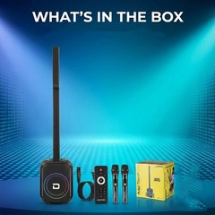 Powered Portable Column Array PA System Bluetooth Speaker with 12″ Subwoofer NEW