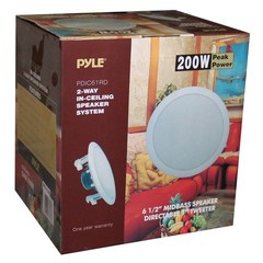 PYLE PRO 6.5“ 200W 2-Way Ceiling/Wall Speaker System White (Open Box) (4 Pair)