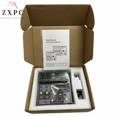 LASE Mini 4 Channel Sound Mixing Console Audio Mixer with USB2.0 audio interface