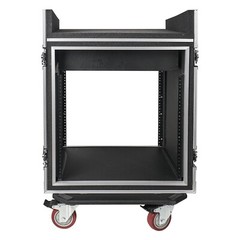 Sound Town Shock Mount 12U ATA 20” Rackable Depth 11U Slant Mixer STMR-SP12UW