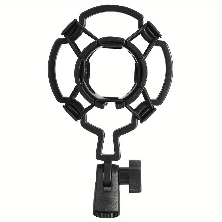1pc Condenser Microphone Shock Mount Recording Mic Holder Black – NEW