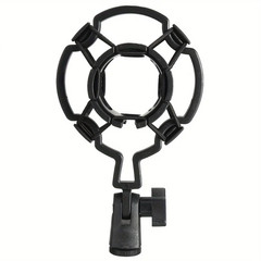 1pc Condenser Microphone Shock Mount Recording Mic Holder Black – NEW