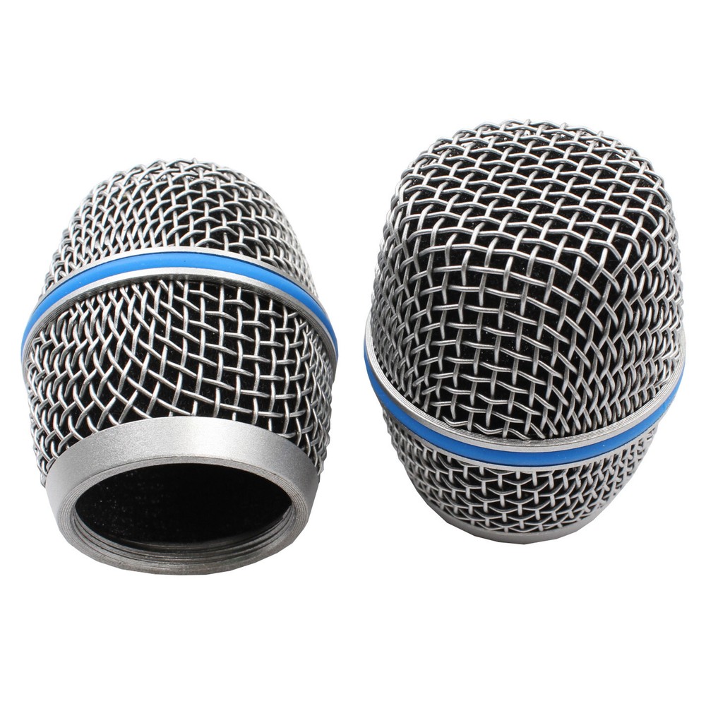 2PCS Microphone Grille Mic Grill Ball Head Mesh Fits For Shure Beta87A