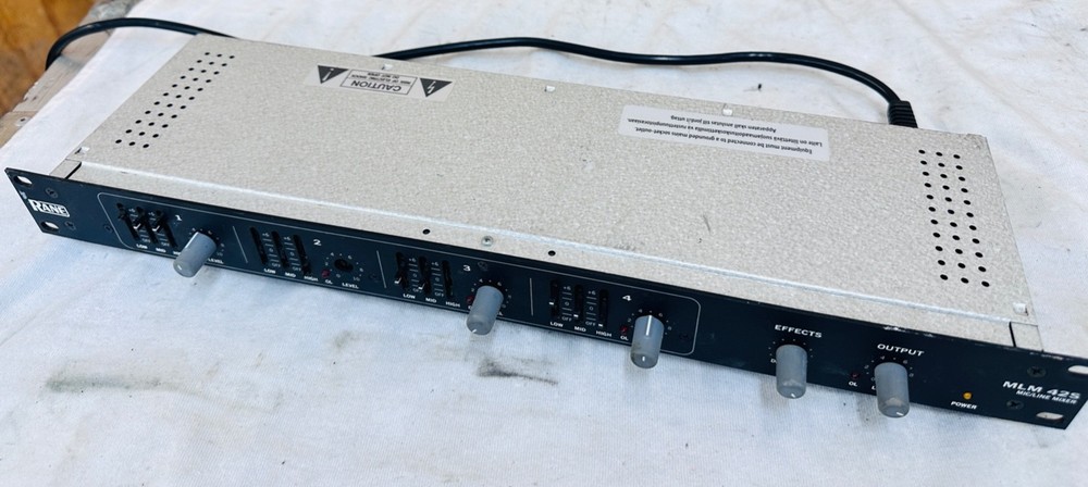 Rane MLM42S Mic/Line Mixer w/Power Cord – tested and working – READ