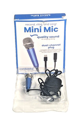 Mini Blue Mic Vlog/ Record/ Sing/ Comp W/Smartphone USB-C Port 3.5mm New In Box