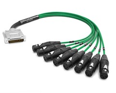 Apogee DA16x Premium Mogami 3162 Digital DB25 | XLR-F Green 12 ft. Yamaha Pinout