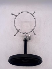 Samson Adjustable Desktop Microphone Shock Mount with Stand Silver & Black