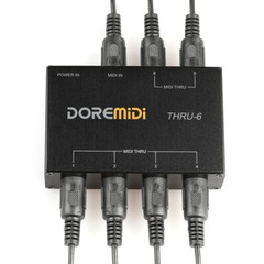 MIDI THRU-6 Box MIDI Interface Standard Five-pin 1-in 6-out MIDI Splitter