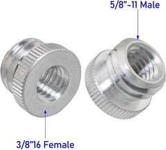 Aluminium Adapter 3/8“ to 5/8“ – 2PCS for Tripod and Level Mounts