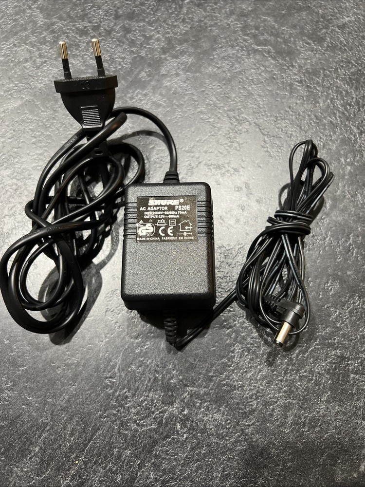 Shure AC adapter PS20E European Plug 230V 12V 400mA