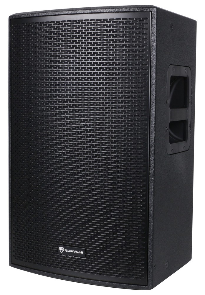 Rockville PLX12 12″ Powered PA Speaker 3000w Peak/750w RMS, Plywood Enclosure