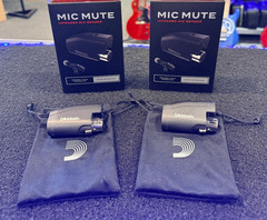 D’Addario IR Mic Mute Infared Set of 2 Mic Microphone Sensors w/Boxes in Black