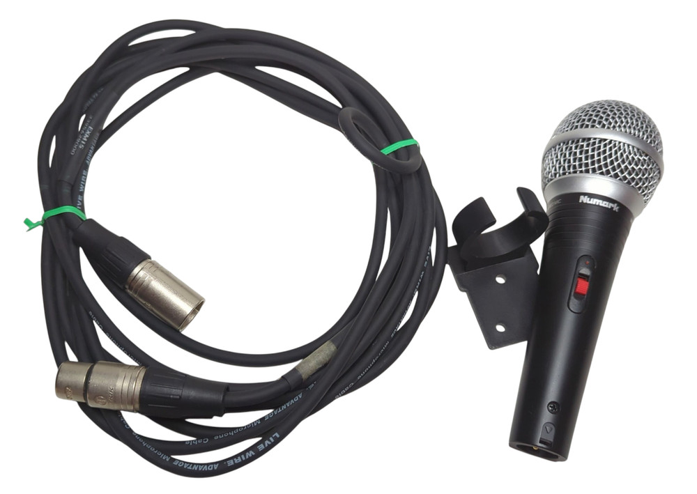 NUMARK WM200 Wired Mic Microphone W/ 15 Foot Live Wired Advantage Cable