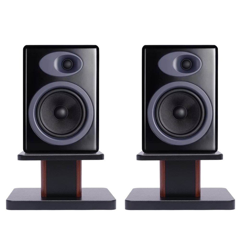 Pair Desktop Speaker Stand Studio Monitor Mount 6in High Tabletop 15kg Load