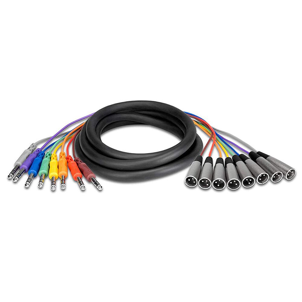 Mint Hosa Technology Balanced Snake 1/4IN TRS to XLR3M, 3m 3 Meters, 9ft 9 Feet