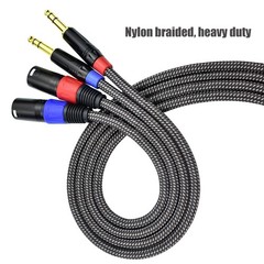 Balanced 1/4″ TRS to XLR Male Patch Cable, 6.6Feet Quarter Inch 6.35mm to 3pi…