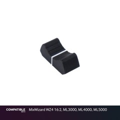 Allen & Heath Black Fader Cap for MixWizard WZ4 16:2, ML3000, ML4000, ML5000