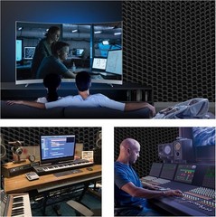 1 Pack Sound Proof Foam Panels |48″×24″×2″ Quick-Recovery Soundproof Wall Pan…