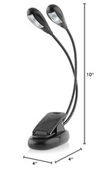 Soarun Music Stand Light/Led Book Reading Light/USB and Compact, Black