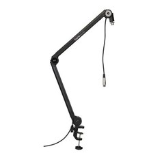 Gator Frameworks Desktop Microphone Stand with 360 Degree Rotation and XLR Cable