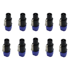20PC Speakon Connector 4 Pole Male Plug Compatible for Audio Loudspeaker Cable