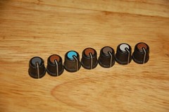 Tascam MD 16 Mixer EQ Knobs! Lot of 7 Knobs!
