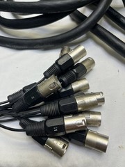 Stellar Labs XLR cable snake 12 channel, Long Cord. Used, Untested (see desc.)