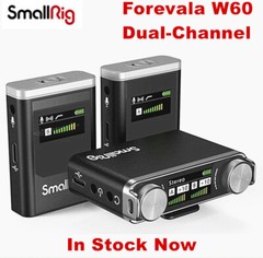 SmallRig Forevala W60 Dual-Channel Wireless Microphone System 48kHz 16bit＜10ms
