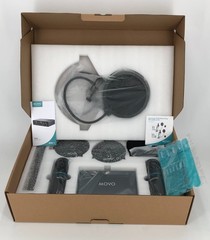 Movo PodPak2T Podcast Equipment Bundle 2-Pack Cardioid Microphone Kit + MDX-1