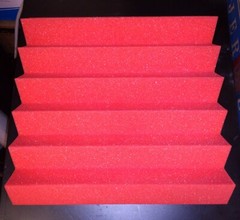 Acoustic Foam tiles 2″ x 12″ x 12″ (red) – 8 pack wedge foam