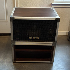 RSQ RSA Speaker Case Wood/Metal Brown Silver Black w/ Carry Handle