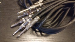 VTG Low Noise Instrument Cable (3) Cables 20 Ft. 1/4 Inch Male To Male
