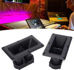 2×75/150W Wide Dispersion Horn Tweeter Dual Drive Ceramic High Sensitivity Black
