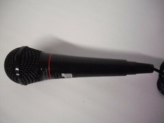 Unbranded Black Universal 6.3mm Wired Microphone w/ On & Off Switch