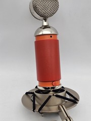 Blue Spark Condenser Orange Mic Microphone with Shock Mount XLR 6.5mm Cord