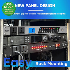Power Conditioner 20 Amp 2000W 10 Outlet Rack Mount Audio Equipment 8 Switches