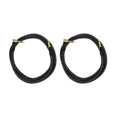 Audio2000’s E28125P2 25Ft 1/4″ TS Right Angle To 1/4″ TS Cable (2 Pack)