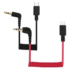 USB C to 3.5mm TRS Microphone Adapter Cable for Hollyland Lark M1 M2 Mic