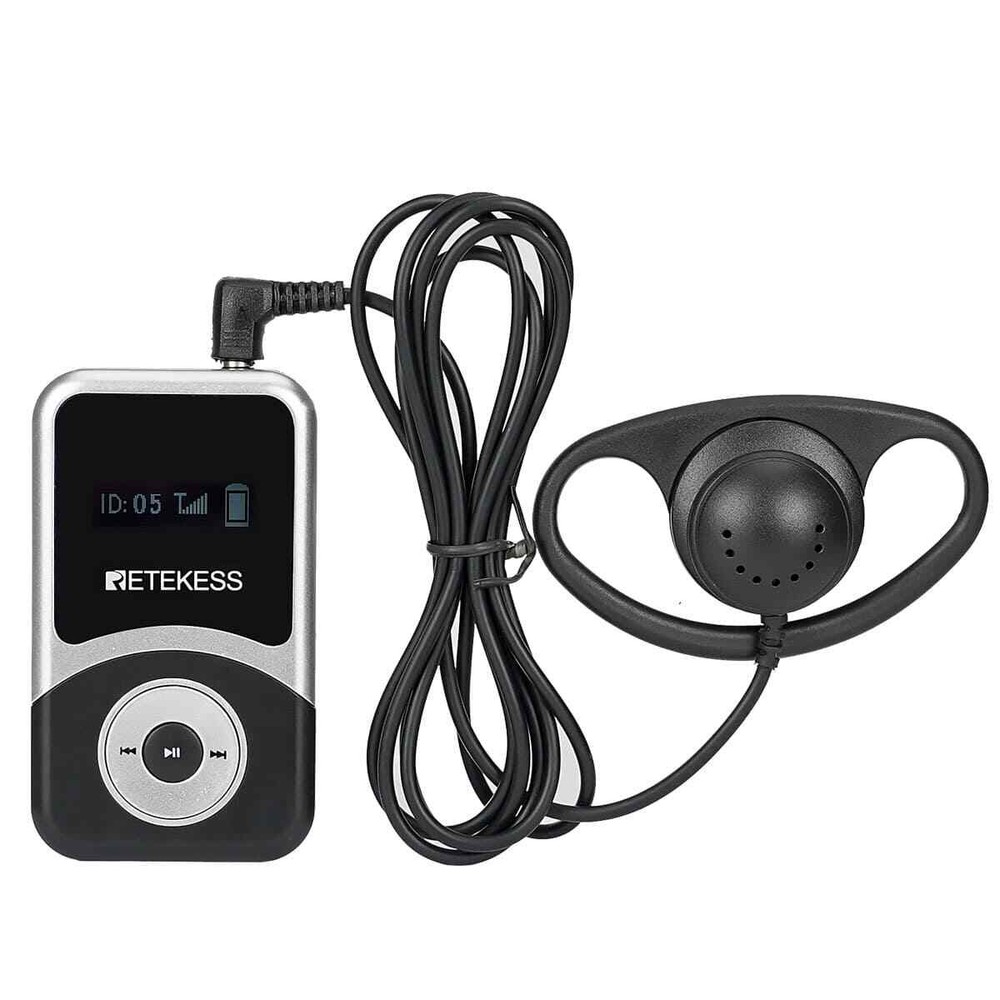 Retekess T131S Wireless Tour Guide Audio System Receiver for T130S Tour Court