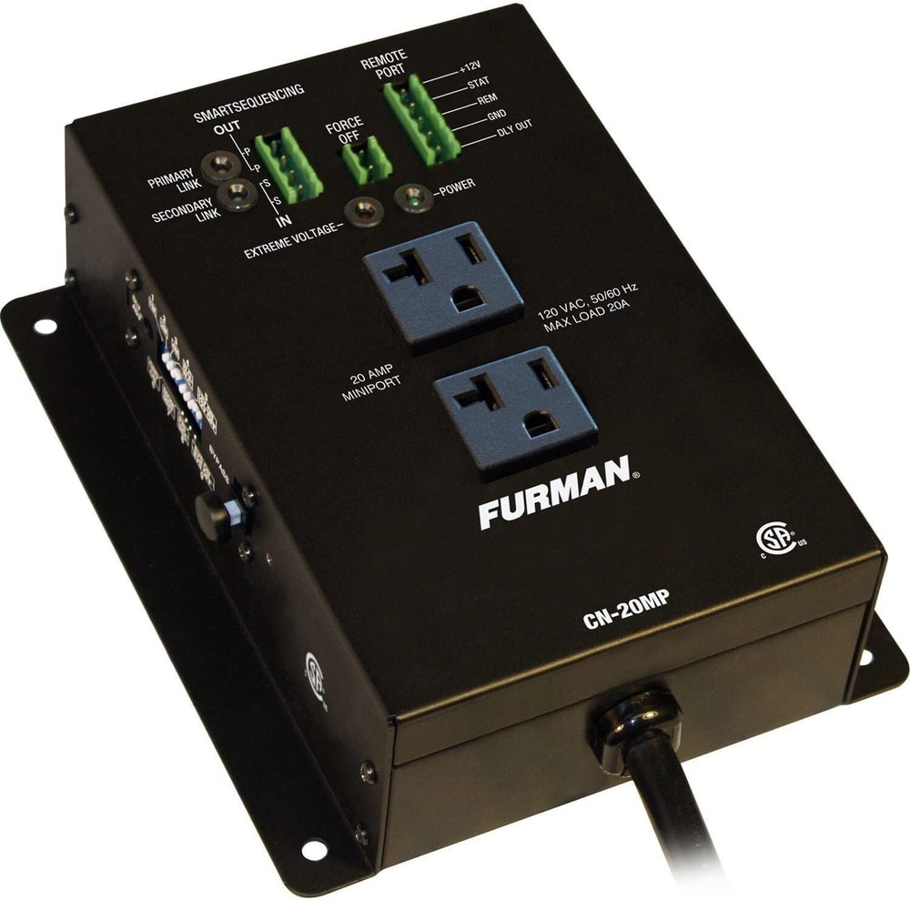 Furman CN-20MP 20Amp MiniP Sequencers™ Contractor Series. U.S Authorized Dealer