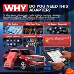 Original Daewoo & GM OBD2 to OBD1 Adapter, 2026 OBDI 12 Pin Male Socket to 16