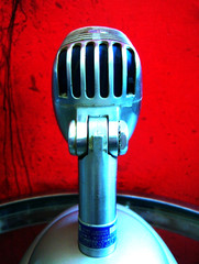 Vintage 1958 Stromberg Carlson MC-41 dynamic microphone Shure 55S Elvis w stand