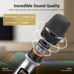 Professional 4 Handheld Dynamic Wireless Mics
