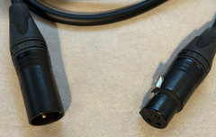 Hosa CMK-005AU Edge Microphone Cable Neutrik XLR3F to XLR3M 5 FEET – 1 PAIR NEW!