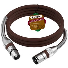 Premium 6ft XLR Mic Cable Heavy Duty 22AWG OFC Shielded 3-Pin Zinc Alloy Conn…