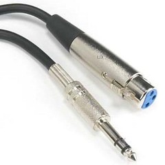 10x 6ft XLR 3-Pin Female to 1/4″ Stereo Plug Shielded Microphone Mic Cable Cord